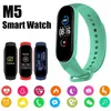SMART WACK M5 REAL HEARRITY Blodtryck Armband Sport Smartwatch Monitor Health Fitness Tracker Smart Call Armband