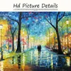 Samenvatting Landschap Tree Street Canvas Painting Posters and Prints Wall Art Pictures Living Room Home Decor No Frame