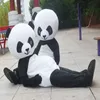 2022 Eğlenceli Çin Panda Hayvan Maskot Kostüm Cadılar Bayramı Noel Fantezi Parti Elbise Festivali Giysileri Karnaval Unisex Yetişkinler Kıyafet