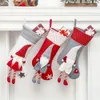 Noel Çorapları 18 büyük İsveç gnome çorapları şömine asma hediye tutma çantası XBJK2208