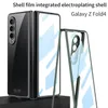 Überzug transparente Hüllen für Samsung Galaxy Z Fold 3 Fold 4 Hülle Glasfolie Bildschirm Harte klare Schutzhülle