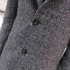 Herr ull blandar Riinr 2021 Woolen Coat Autumn Winter Classic Pure Color Men Korean version av medellängden stilig T220810