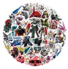 50pcs lot Gundam Cartoon Cute Tongeter Resthetics for Kids Toys Wall Captop Carcal