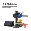 Imprimantes Tronxy X1 3D imprimante de bureau Mini conception Portable axe X PLA TPU bouton écran affichage lit en verre Kit de bricolage Impressora 3DPrinters Roge22