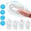 NXY COCRINGS TRANSPARANTE MANNELIJKE EIKEL MOUWEN PENIS ELEKTENSIONS EJACULATIE HERBRUIKBARE CADOOMS SPRAM MASSAGER SEX7702358