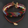 Hänge halsband bohemiska vintage handgjorda bomull choker halsband vävt plysch boll etnisk krage zigenare smycken för kvinnligt framstående