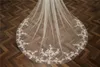 Veli da sposa lunghi 3,5 m con bordo in pizzo Bianco Cattedrale d'avorio Velo da sposa a uno strato con pettine Accessori per capelli da sposa Copricapo CL0219