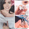 Locket Necklace that Holds 1-2 Pictures Customized Full Color Photo Jewelry for Women Girls, Heart/Round/Oval Shape