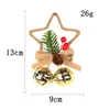 Kerstbell ornamenten met Twine Xmas Tree Decoration Merry Christmas Home Hanging Hangers Kerstcadeau