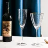 Vinglas Crystal Glass Golden Side Nordic Creative For Champagne Transparent Personlig hamrad bägge Hem Barwine