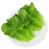 Party Supplies Simulation Green Leatuce Leaves PVC Material Fake Vegetable Model Kids Play Play Kitchen Toys Artificial Foods 498 D3