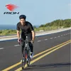 Rion Cycling Men S Bike Black Reflective Jerseys Kort ärmar Summer Motocross Mountain Downhill Racing Road Bicycle Tops 220614