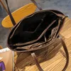 Bolsos grandes de hombro para mujer, bolsos grandes de cuero a la moda de lujo para compras de diseñador a cuadros, bolsos de viaje para fiesta, bolsos para ordenador portátil para mujer 2022