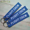 Брелок Mifavipa Blue Flight Crew Beychain Мода Беспроводной телефон Ремешок Черная Вышивка Cessna Ключ Цепь для авиационного Подарочное кольцо 1 шт.