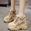 Women High Platform Shoes Breathable Women Height Increasing Shoes 12 CM Thick Sole Trainers Sneakers Woman Deportivas Mujer 220318