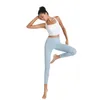 LU LU LEMONS aligner tenue femmes Yoga costume pantalon taille haute sport élever les hanches vêtements de sport Leggings élastiques collants Fiess ensemble d'entraînement