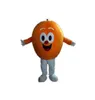 İndirim Fabrikası Sıcak Havalandırma Yetişkin giymek için büyük gözlerle yetişkin turuncu maskot kostümü