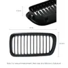 Centrum Frontowe Szerokie Korapki Styl Car Racing Grilles Matt Black Grill Dla BMW E38 1997-2001