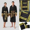Geleneksel klasik pamuklu bornoz ve havlu 3pcs setleri marka sweetwear erkek tasarımcısı lüks unisex kimono sıcak banyo bornoz ev giyme bornozları klw1739