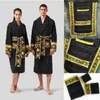 Traditioneller klassischer Baumwoll-Bademantel und Handtuch, 3-teiliges Set, Marken-Nachtwäsche, Herren-Designer, Luxus-Unisex-Kimono, warmer Bademantel, Heimkleidung, Bademäntel Klw1739