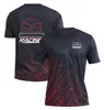 F1 racer T-shirt Teamuniform Fanrace-uniform voor heren Sneldrogend T-shirt met korte mouwen, logo kan worden aangepast