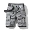 Hommes été coton armée tactique Cargo Shorts mode kaki multipoches décontracté pantalons courts lâche Shorts hommes D220611