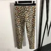 Sexy Leopard Print Vest Yoga Leggings For Women Designer Tracksuits Lady Charm V Neck Tops Slim Tights Sports Pants