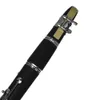 BB B Płaski klarnet Bakelit z trzcinami gumowymi podkładkami rękawiczkami