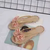 Slippers Summer Shoes Женщина мода красочная бриллиантовая бабочка на свежем воздухе в приморских женщинах шлепанцы пляж Cool Women 220530