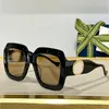 인터 로킹 큰 로고 선글라스 반짝이는 검은 주사 프레임 남성 고급 디자이너 남자 안경 1022 Gafas de Sol 직사각형 태양 안경 금 금속 체인