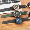 Mens Automatic Watch Rubber Strap Luminous WristWatch Life Waterproof Classic WristWatches