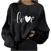 Women's Sweaters Women's Fashion Women Long Sleeve Color Block Cow Lover Print Straplescollar T-shirt Top Autumn Spring O Neck Pullover