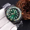 Luxusuhr für Herren, automatische Armbanduhr, 42 mm, Keramik, schwarzes Keramik-Zifferblatt, 316 Feinstahlband, Faltschließe, U-Boot-Armbanduhr