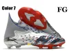 선물 가방 Mens High Tops Football Boots Laceless Predator fg Firm Cleats x 포식자 Freak Pogba 21 축구 신발 야외 트레이너 Botas de Futbol