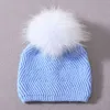 Vinter varma baby hattar kashmir rynka stickad söt hatt för flickor pojkar avslappnade fasta färg barn beanie hattar j220722