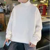 Thick Warm Sweater Men's Turtleneck Sweater Men Loose Casual Sweaters Depth Shirt Autumn Winter New Solid Color Sweaters L220801