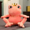 Kuscheltiere im Großhandel. Cartoon-Plüschtiere. Schöner 25 cm großer hässlicher Frosch mit großen Augen als Geschenk für Kinder und Mädchen