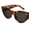 22SS Modedesigner Sonnenbrille SLM94 Dreieckrahmen Sonnenbrillen für Womens M94 UV400 beschichtete Schutzlinsen Damen Luxusgläser mit Originalgehäuse