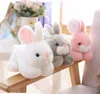 15cm20cm kawaii sevimli pembe tavşan hayvanları tavşanlar doldurulmuş peluş oyuncaklar kızlar için doğum günü hediyeleri 220707