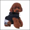 Other Pet Supplies Home Garden Dog Clothes Sports Wear Brand Animals Black Skl Jumpsuits For Yorkshire Puppies New Drop Delivery 2021 Eax1