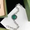 Gioielli firmati di moda per le donne Lettera Collana Bracciale Regalo Catene smaltate vintage di alta qualità Fornitura di gioielli bijoux