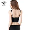 Wechery Kırpma Üst Kadınlar Gotik Deri Camis Slim Fit Tops Kolsuz Sapanlar Ulaşımlar Için Tops Siyah Kırmızı Kadın Giysileri 220407