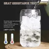 US Warehouse 16 unz Clear Frosted Sublimation Blanks Piwo Glass Soda Soda może ukształtować mrożoną kubek kubek z bambusową pokrywką sxjun1