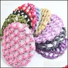 Аксессуары для производства волос, продукты, продукты эластичная сеть сети Crocher Colorf Pearls Hairnets Женщины Женщины Эр балет танцевальный катание