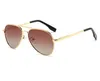 Einzelstrahl-Metall-Luxus-Sonnenbrille für Herren, Sternkröte, modische Sonnenbrille für Man244k