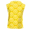 3D Fruit Lemon Yellow Mens z kapturem z czołgiem z kapturem drukowany świeży motyw unisex duży rozmiar swobodny kroplę 220623