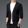 Top Quality Designer Marca Casual Moda Plain Slim Fit Noite Mens Mensado Blazer Suite Jaqueta Elegante Mens Roupas 220409