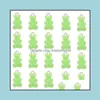 10 stks Snoepkleur Gummy Mini Bear Charms voor DIY Making Leuke Oorbellen Hangers Kettingen Sieraden Vinden Accessoires 12 * 21mm Drop Delivery 2