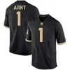 Maillots de chevaliers noirs de l'armée Maillot Ahmad Bradshaw 3 Asberry Kell Walker Marcus James Gibson Maillots de football universitaire cousus sur mesure