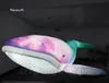 Spersonalizowany wiszący LED nadmuchiwany wieloryb morski balon zwierzęcy duże kolorowe oświetlenie powietrze powietrzne wieloryba do dekoracji imprezowej